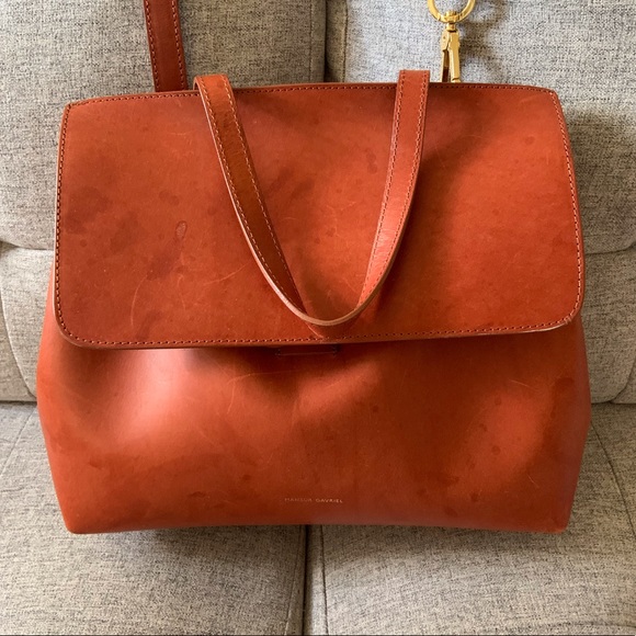 Mansur Gavriel Mini Lady Day Bag with Gold Hardware - Picture 7 of 16